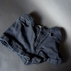 American Apparel High Waist Jean Shorts